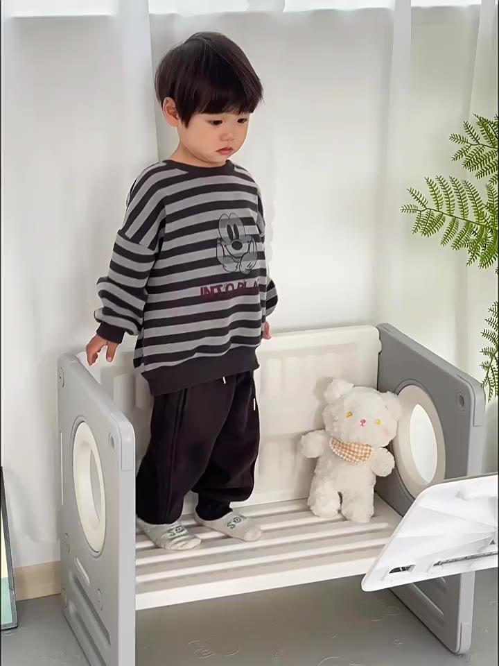 #babystudytable Multifunctional Kids Table And 2 Chairs Set Double-Sided Table Meja Belajar Kanak Kanak