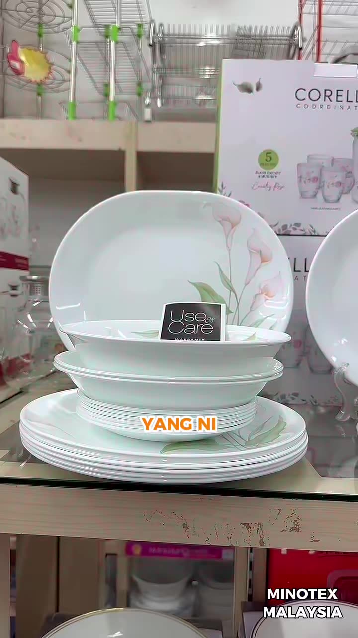 Live Highlight: Ramai cari set Corelle 6 Orang Makan ni!! Ada customer live nak tengok set Corelle 6 orang makan -- memang cantik & lengkap untuk 1 keluarga #minotex #corelle #corellemurah #corellemalaysia #corelleplates