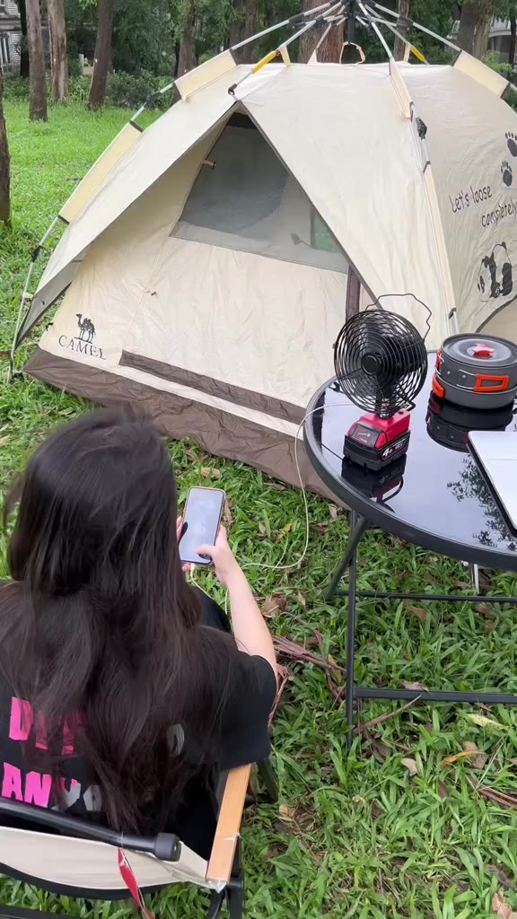 Beat the summer heat with this powerful cordless fan!🤩 Works with your Milwaukee batteries! 🔋Check the orange cart to get yours now!🏕️✨               #ecarke #cordless #jobsitefan #fan #for #milwaukee #battery #Summer #summerfan #staycool #camp...