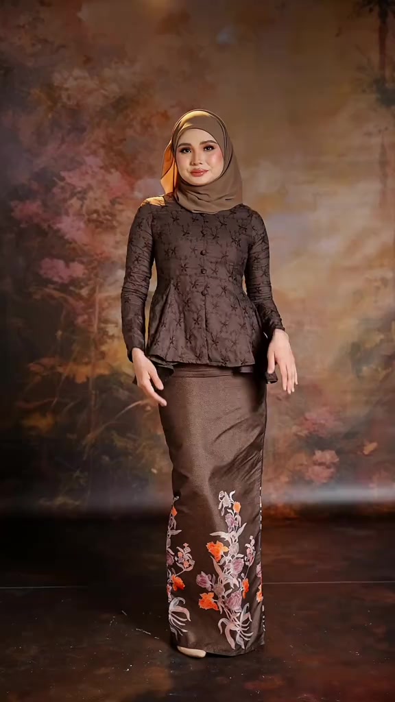 Embracing the chocolate tones and never look back🤎Kurung Safiyah in Dark Brown is giving pure luxury and warmth. #faboutlet #kurungsafiyah #bajukurung #ottd #peplum