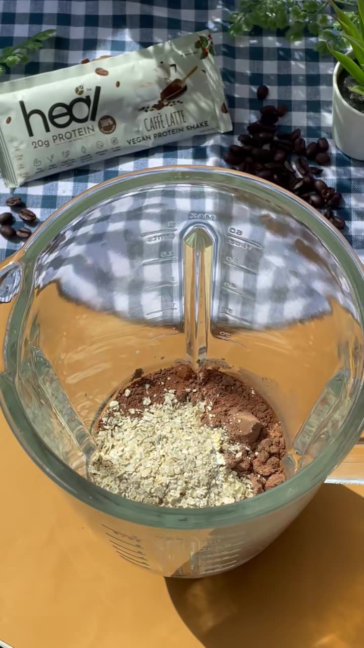 Kickstart your day with this creamy coffee milkshake—delicious and nutritious! Want to make one yourself? Grab Heal's Vegan Caffe Latte Powder and blend up a quick breakfast or an energizing afternoon treat!                       #HealNutrition #D...