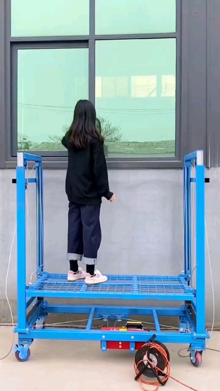 ELECTRIC CONTROL SCAFFOLDING 500KG MOVABLE #landscaping #warehouse #construction #renovation #decoration #painting