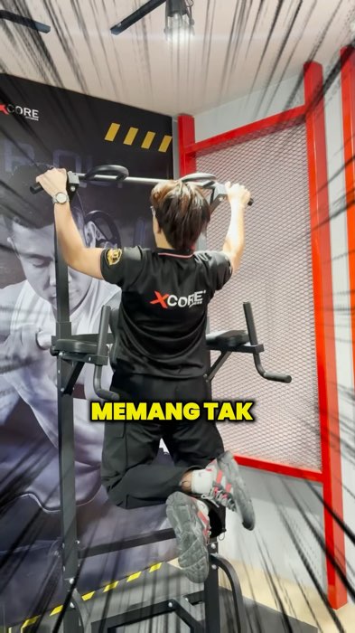Jom all-out dengan Power Tower Pull Up Station XC7512 ni!🔥  ✔️ Multi-fungsi: pull up, dip, push up & core training ✔️