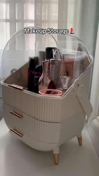 Lebih Cantik dan kemas 🤍 #makeupstorage #makeup #Storage