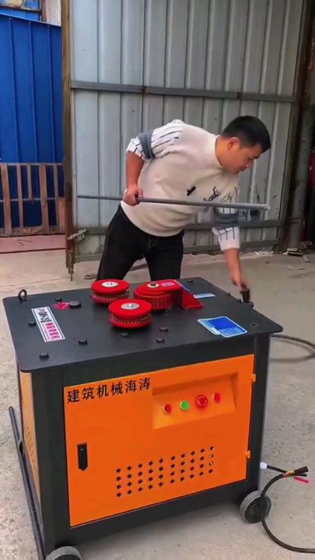 Industrial Steel Bender Mesin Bengkok Besi Automatic Heavy Duty Bar Bender Rebar Construction Automatic Bending Machine#fyp#mndshop