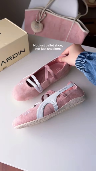 Dr. Cardin ballet sneakers @Dr. Cardin #drcardin #speedcat #balletsneakers #kasut #pink