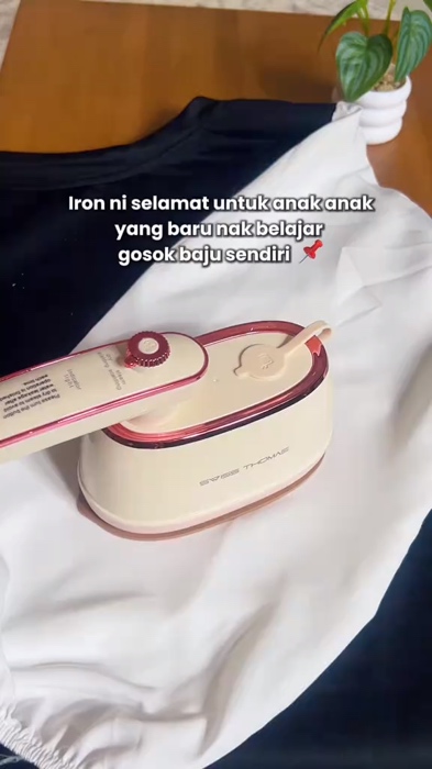 SwissThomas#shopeehaul #steamiron #miniiron #traveliron #seterika #portableiron #handheldiron #steamer #quickiron #compactiron #clothesiron#seterikaba