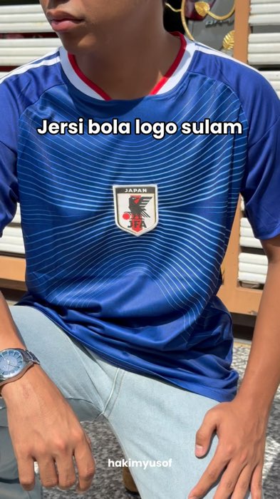 jersi bola logo sulam