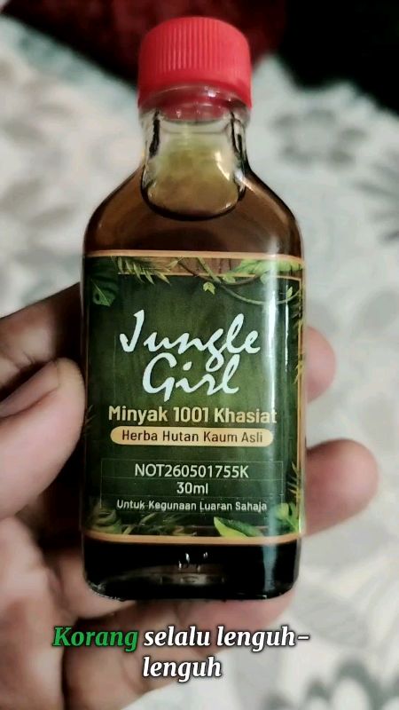 Jungle Girl Minyak 1001 Khasiat #MinyakJungleGirl  #Minyak1001Khasiat  #MinyakUrutHerba  #HerbaHutanKaumAsli  #MinyakUrutTradisional #SakitLentuhBadan