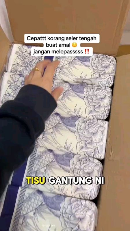 Berbaloi sangat beli tisu gantung ni, combo 5 pek tau korang, jimat berbaloi #tisugantung #tisudapur #tisumurah #tisu #tisugantungmurah