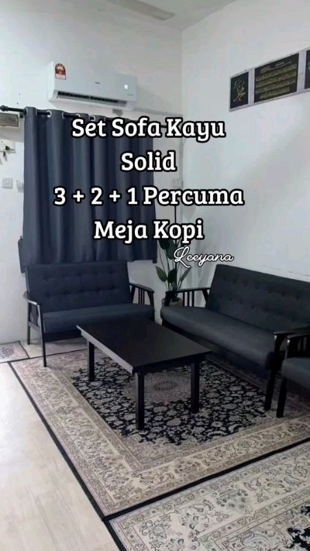 Jom dapatkan set sofa 3+2+1 free meja kopi ni😍 #setsofa #sofamurah #sofaviral #barangviral #homedecor #mejakopi