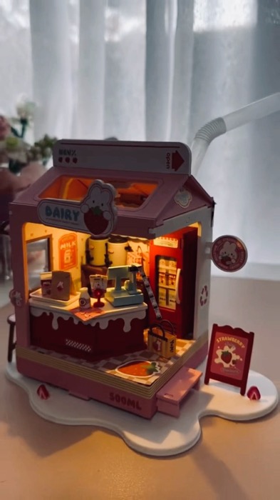 Build your Favourite Miniature House 🏡 #robotime #DIY #miniaturehouse #dollhouse #miniature #toys #display #collection #collection #MustHave #foryou