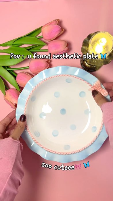 comel kan ceramic plate ni🥺#ceramic #ceramicplate #cuteceramic