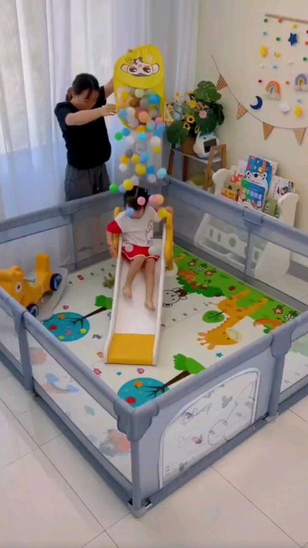 Playpen baby fence playground foldable pagar baby safety #BabySafetyPlaypen #Playground #PlaypenBaby #ToddlePlaypenChildren