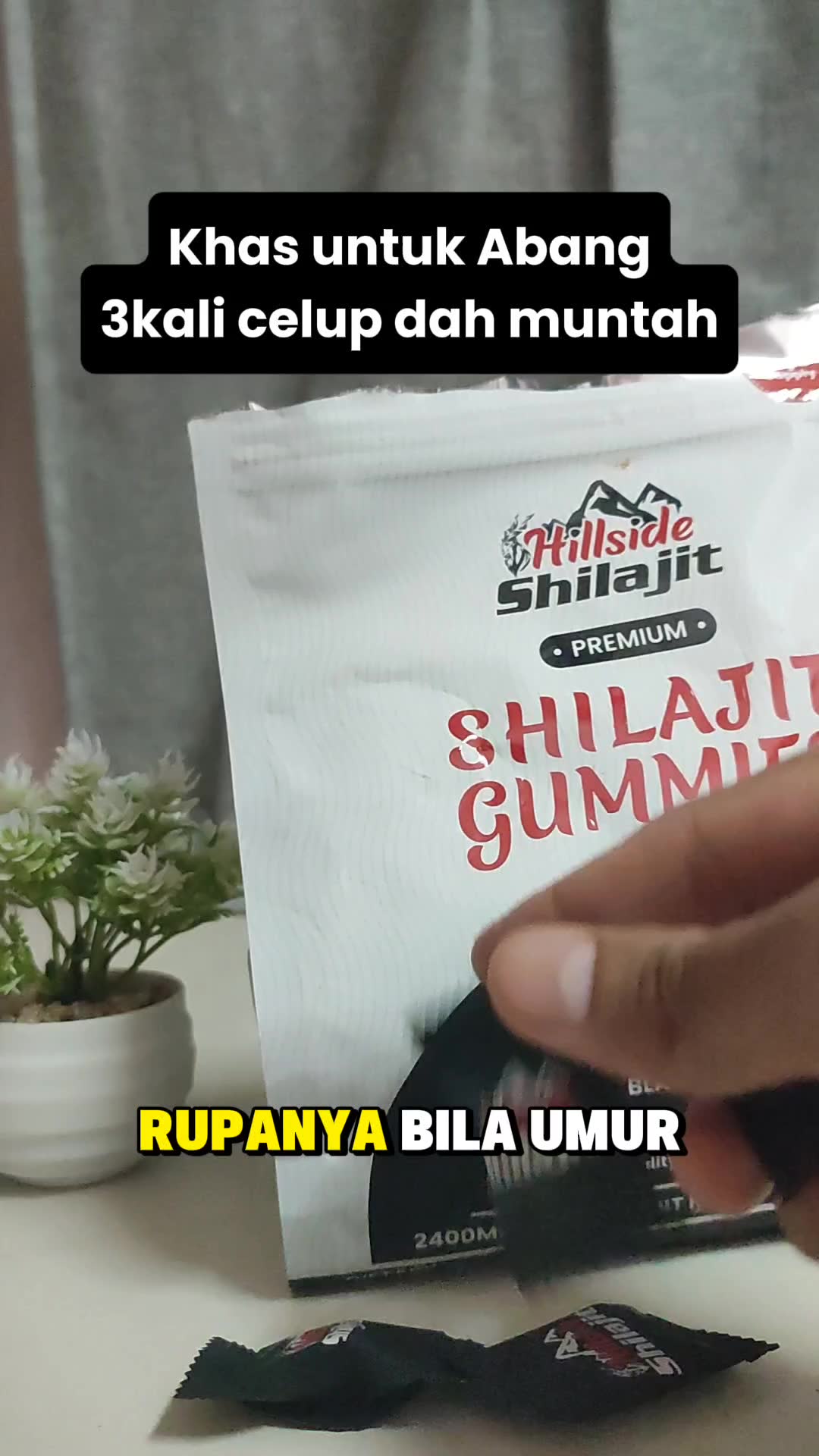 Abang nak tahan lama?
Start Shilajit Gummies. Sokong tenaga stabil & ketahanan lelaki.                           #shilajitgummies #shopeefinds