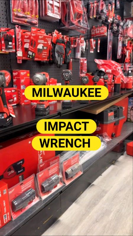 Milwaukee Impact Wrench cordless 👆👆 #Milwaukee #impactwrench #cordless #handtools #heavyduty #workshop #construction #fyp