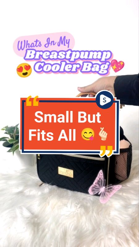 Pam Wearable boleh masuk, pam corong pun boleh 💕 Walaupun nampak kecik, tapi semua essentiaps muat tauu GET YOURS NOW🤭 #malish #coolerbag