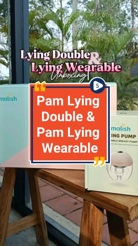 Let's see what's inside box for Lying Wearable & Lying Double Handsfree Pumps!! 😌✨ #malish #pamsusumurah #pambaring #breastpumpmurah #breastpump
