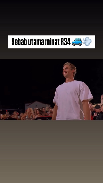 Sebab utama minat R34 🚙💨 #fastandfurious #paulwalker #moviescene #movieclip #movie #shopeemalaysia #fyp #viral