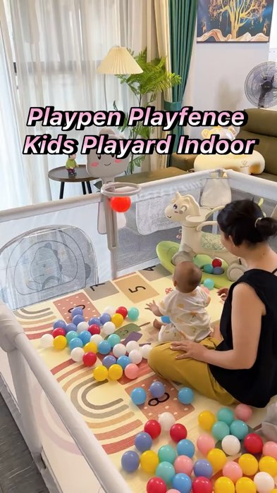 Playpen Playfence Kids Playard Indoor Stainless Steel  #Recommend #shopeehoul #shopeemy #shopeelagimurah #follow