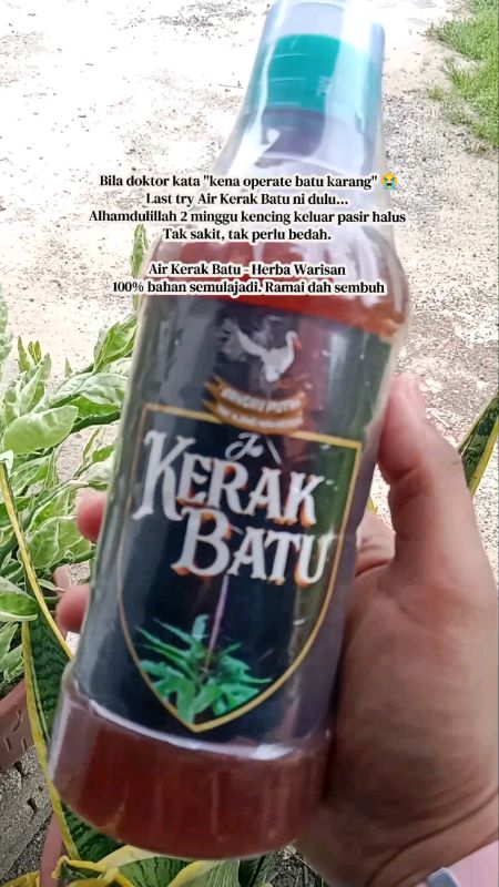 Dulu kencing berdarah, tidur tak lena.. Last try Kerak Batu ni sebab ramuan dia power 2 minggu je dah nampak kesan #kerakbatu #paknjangnan #fyp #herba