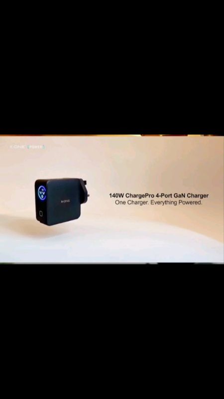 X.ONE 140W ChargePro GaN charger with TFT Display Ultra Fast Charge #xone #chargePro #charger