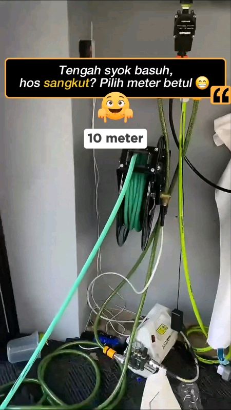 MACS 15M M22 Anti Kink High Pressure Washer Hose tahan 220bar, aliran lancar tanpa mudah berpintal #PressureWasherHose #AntiKinkHose #HighPressurehose