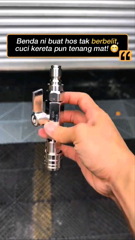 MACS High Pressure Washer Ball Valve Kit. Settle masalah hos berbelit, cuci kereta jadi makin senang! ​#waterjet #ballvalvekit #highpressurewasher