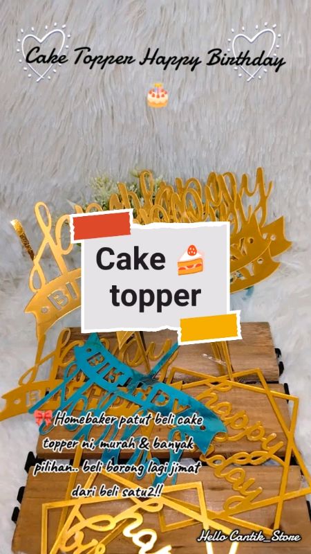 beli disini #caketopper #happybirthdaytopper #hb #happybirthday