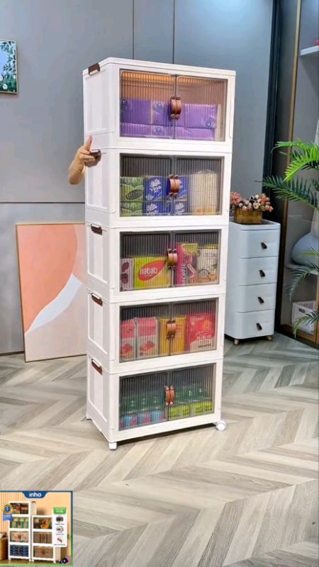 Storage cabinet #storagecabinet #multitierstorge #rakbertutup #rumahkemas #homeorganization #barangviral