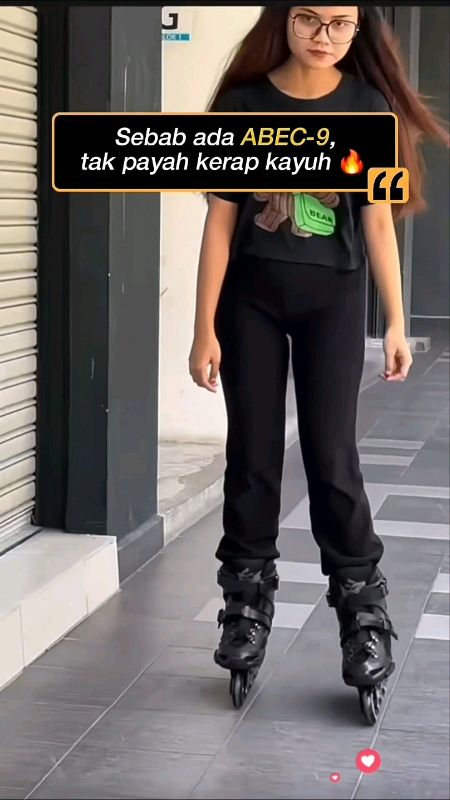 In-Line Roller Skates with alloy frame, fast ABEC-9 bearings, PU wheels & comfy memory foam liner. ​#InLineSkate #rollerblades