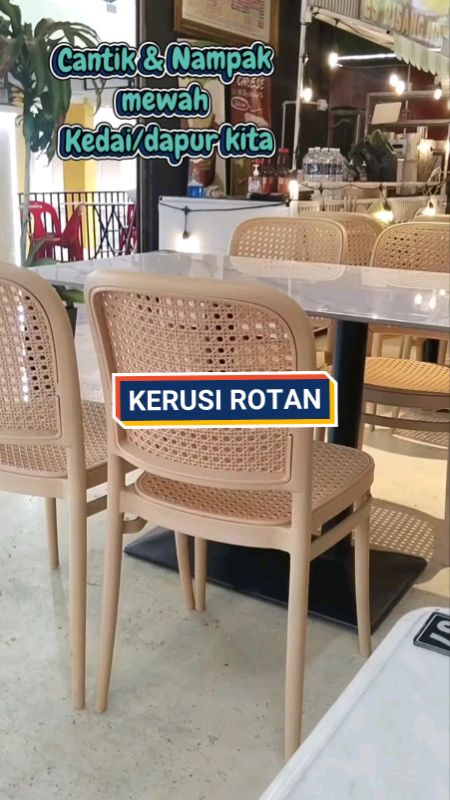 Buy 1 Take 3 Kerusi Rotan Ruang Tamu Rattan Chair With Cushion PP Chair Backrest Chair  Dining Chair#kerusirotan #chairbackrest #padu