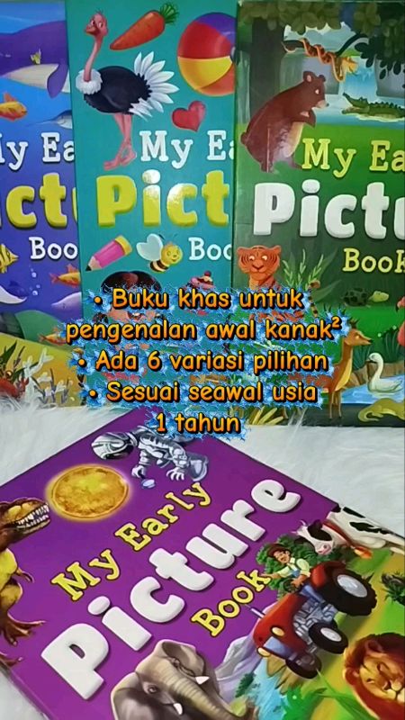 Kamus bergambar untuk anak seawal usia 1 tahun. #buku #kamusbergambar ##earlypicturebook #book