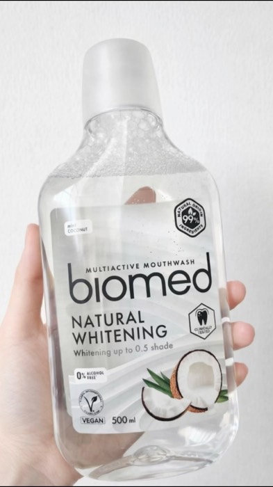 ￼Biomed Multiactive Mouthwash Natural Whitening & ￼Biomed Natural Superwhite Toothpaste. #shopeemurah #biomed #mouthwash #toothpaste #whiteningteeth
