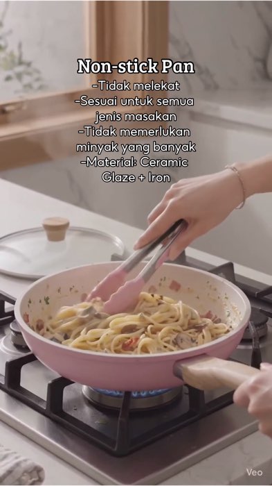 Guna kuali ni kalau nak jimat minyak. Letak minyak sikit pun tak melekat #fryingpan #pan #kualileper #kuali #nonstick #cookware #shopeelagimurah #raya