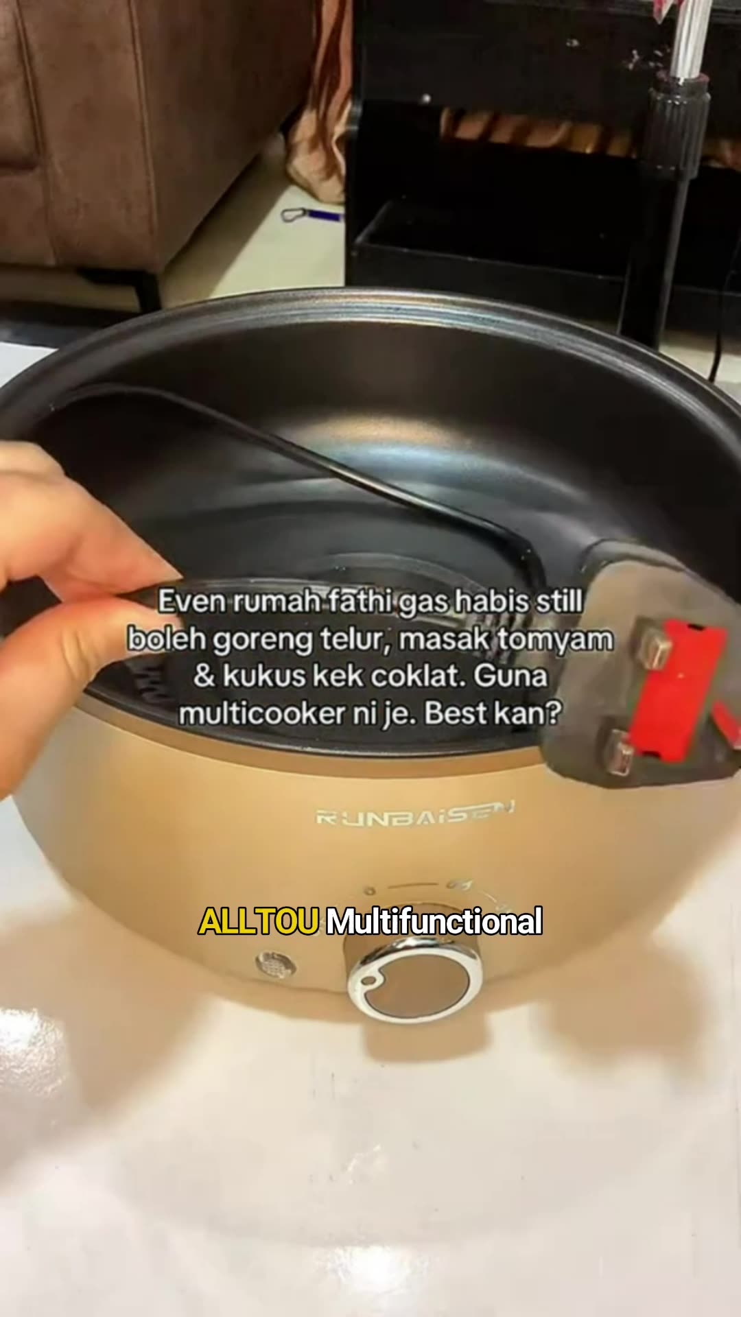 【ALLTOU】5L Multifunctional Electric Cooker Non-Stick Multi Cooker with Steamer Electric Hot Pot Elektrik Periuk 電煮鍋
